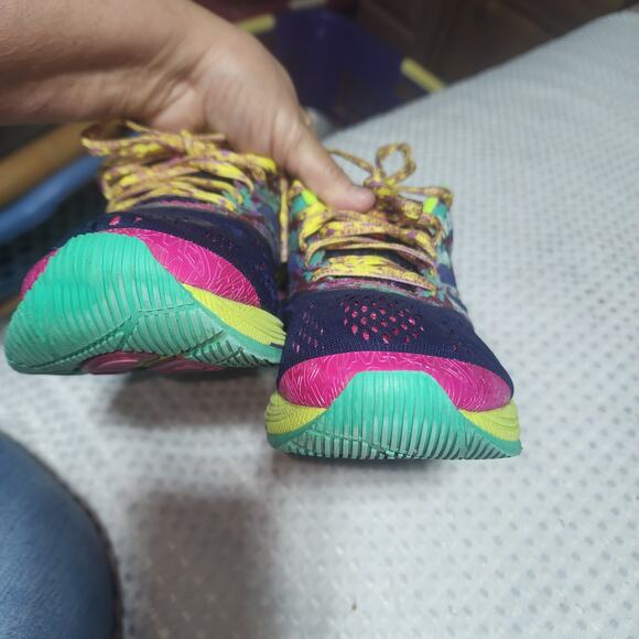 ASICS EUC WOMENS SZ 7.5 GEL NOOSA TRI 10 RAINBOW COLORS SNEAKER SHOES - Picture 10 of 11